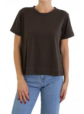 Maglia in cotone con scollo a scatoletta 